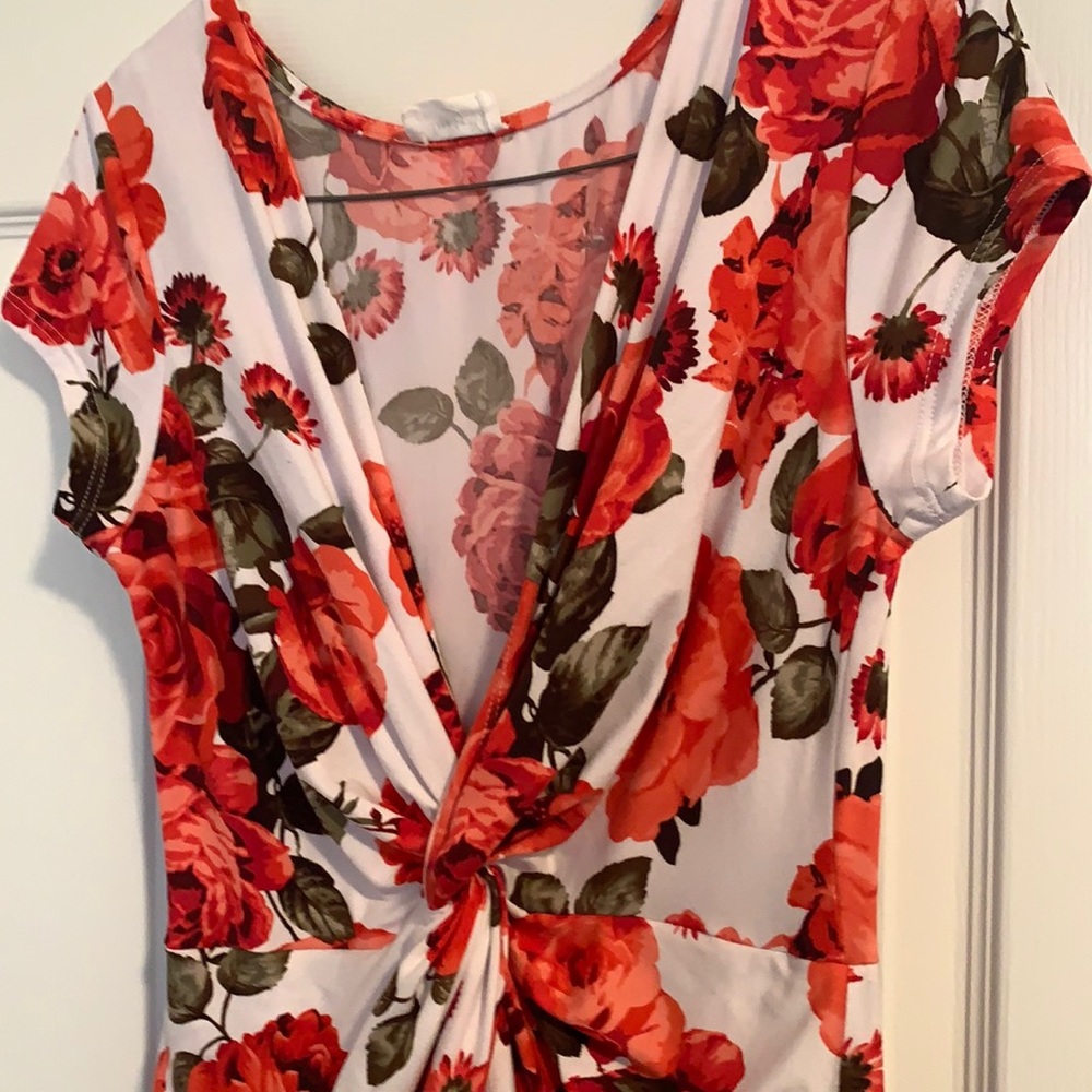 Rose asymmetrical dress - Picture 4 of 5